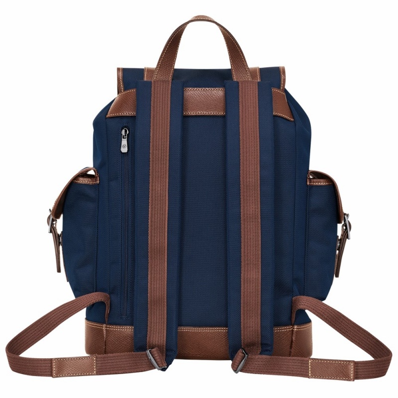 Navy Longchamp Boxford Men's Backpack